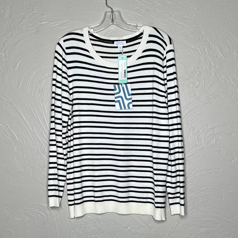 Market and Spruce Stripped Shirt Size Large Petite